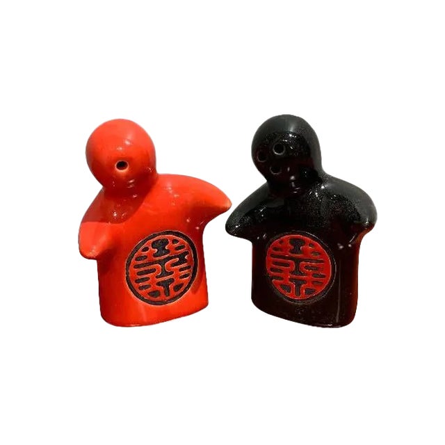 Hugging Salt & Pepper Shakers A Pair Chairish