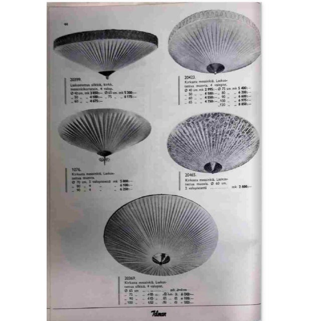 Vintage Finnish Flush Mount by Paavo Tynell for Idman, 1950s For Sale - Image 15 of 16