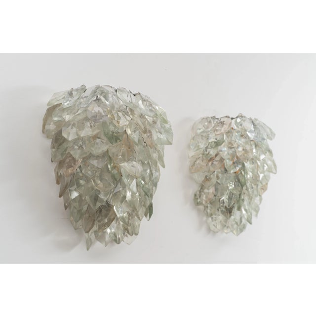 Mid-Century Modern Glass Wall Light Set, Set of 2 For Sale - Image 3 of 5