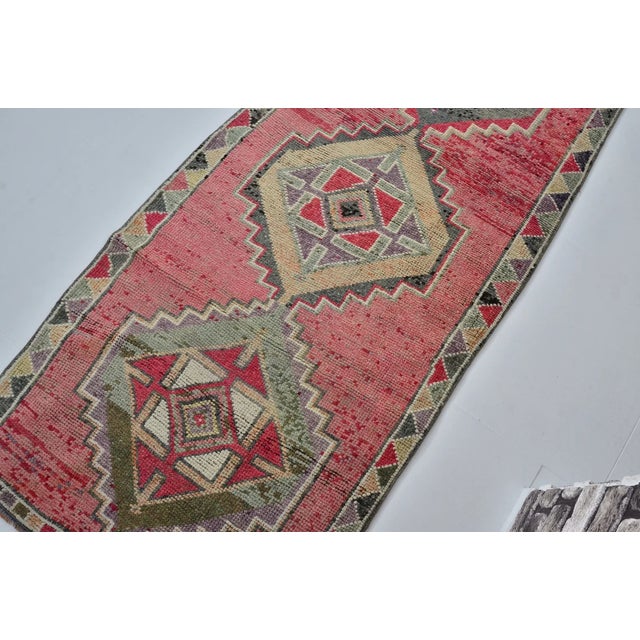 Handmade wool carpet in Turkish Anatolia , Vintage Oushak Rug,Turkish Vintage Anatolian Rug, Handmade wool Rug . One Of...