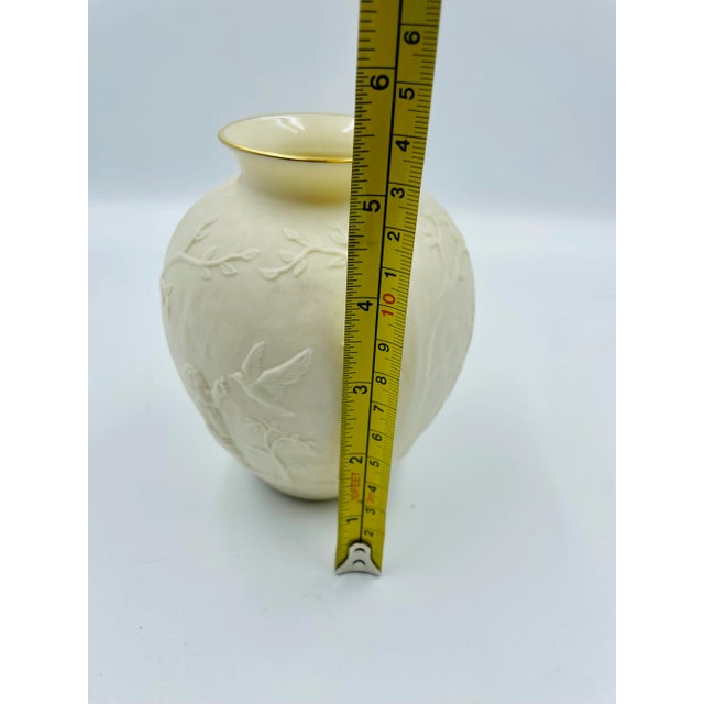 Beige Vintage Lenox China "Cherub" Heritage Collection Bisque Posy Vase For Sale - Image 8 of 10