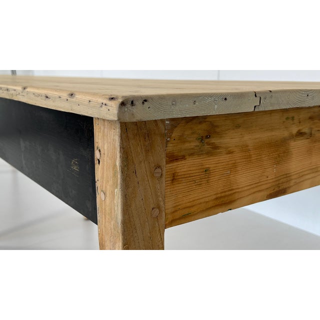French Rustic Country House Table, 1940s For Sale - Image 6 of 11