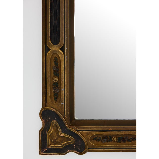 Art Nouveau Giltwood Mirror With Floral Motifs, Circa 1910 For Sale In Atlanta - Image 6 of 13