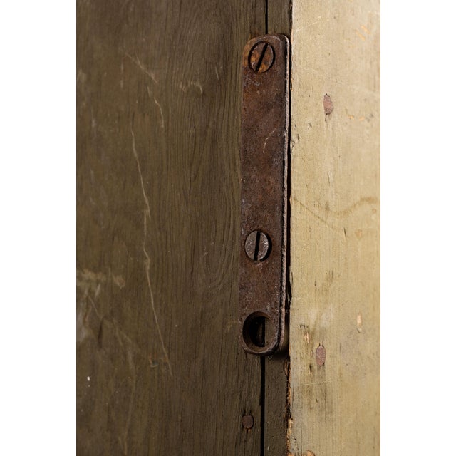 Vintage Homemade Tin Sign Constructed Chest Of Drawers For Sale - Image 4 of 5