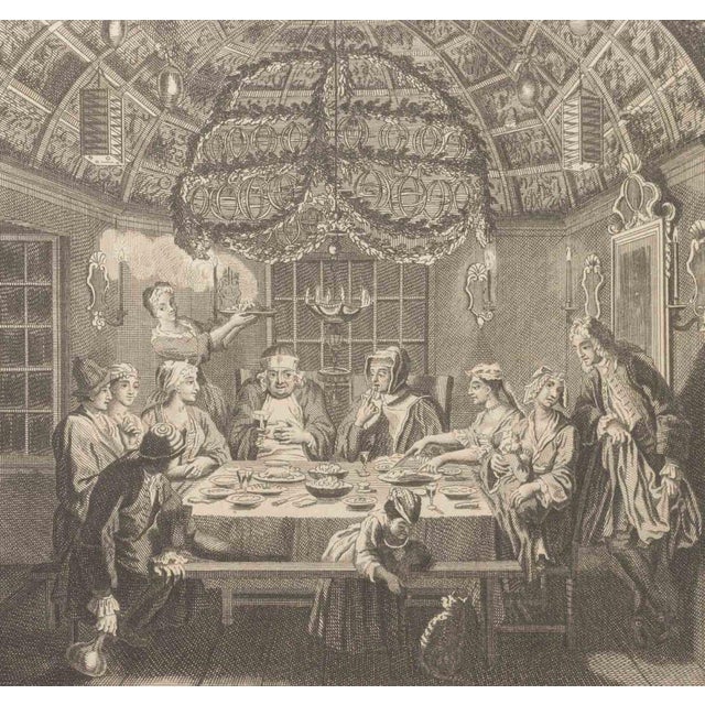 English English School "Celebration of the ..." Etching For Sale - Image 3 of 5