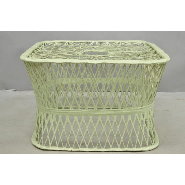 Mid-Century Modern Vintage Russell Woodard Mid Century Modern Spun Fiberglass Footstool Ottoman For Sale - Image 3 of 10