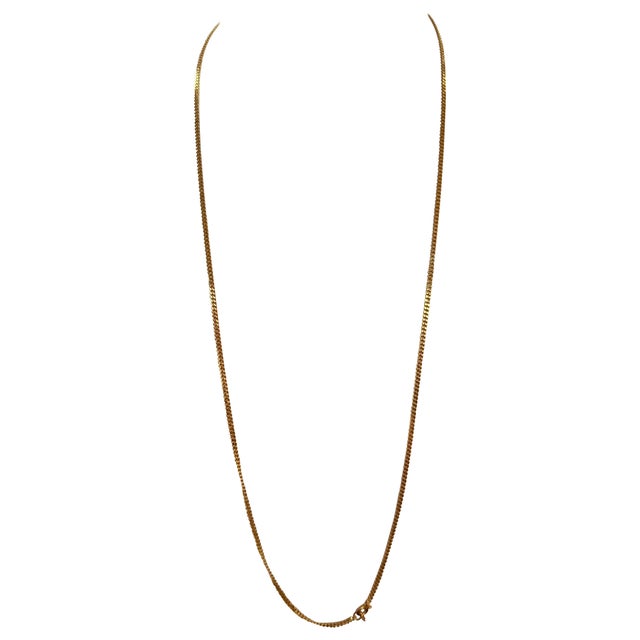 Vintage 14 Karat Yellow Gold 22 Gm Chain Necklace 35 Inch Long For Sale - Image 15 of 18