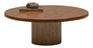 Large French Brutalist Coffee Table, 1960s