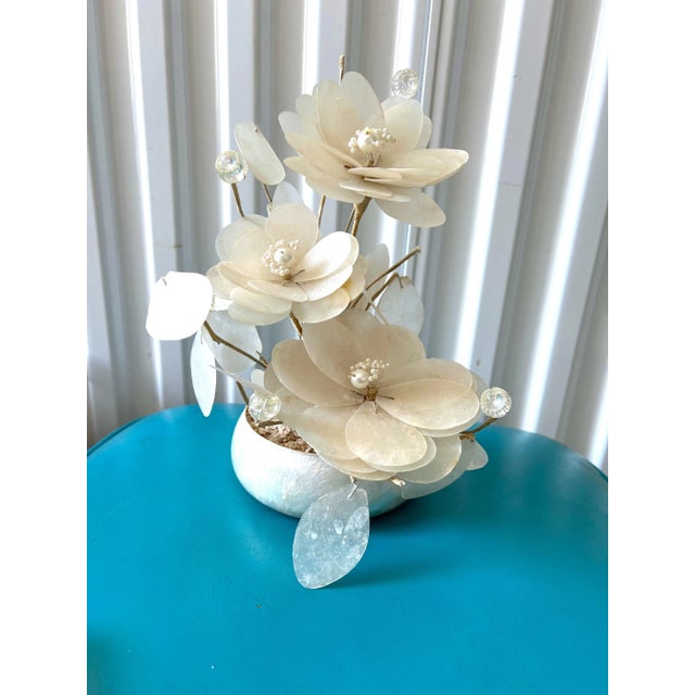Capiz Shell Flower Display For Sale - Image 9 of 9
