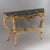 Gold Vintage French Louis XIV Style Carved Gilt Wood Marble Top Console Table 20thC For Sale - Image 8 of 11