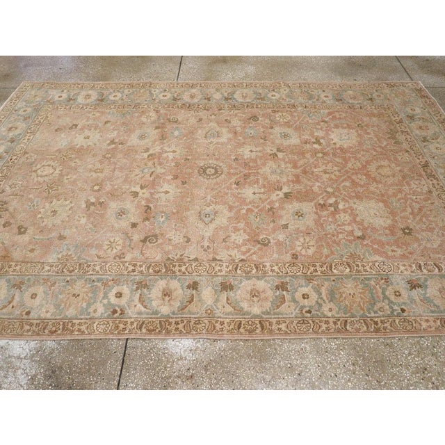 Galerie Shabab Collection Early 20th Century Persian Tabriz Accent Rug For Sale - Image 4 of 8