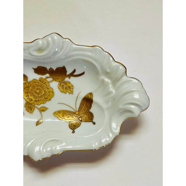 Late 20th Century Golden Butterfly Soap Dish For Sale - Image 4 of 6