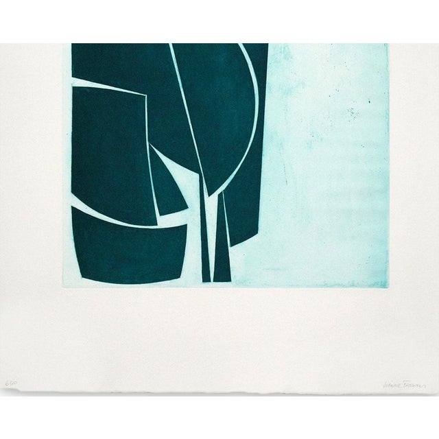 Contemporary Abstract Aquatint Made With Oil Based Charbonnel Etching
