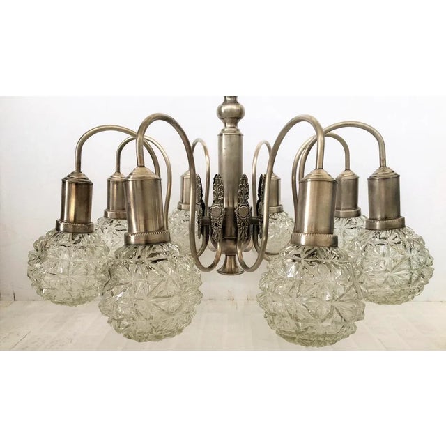 Art Deco Spider Ceiling Lamp, 1960s For Sale - Image 4 of 12