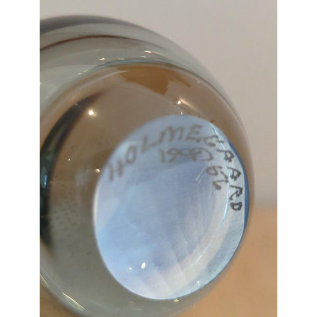 Mid-Century Glass Vases by Per Lütken for Holmegaard, Set of 2 For Sale - Image 6 of 7