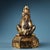 Bronze Solid Bronze Gilded Pi Yao Sculpture, Seated Fortune Beast on Bagua Octagonal Base, Chinoiserie Wealth Guardian Statue For Sale - Image 8 of 10