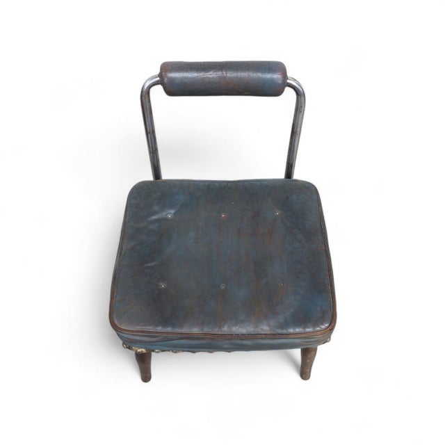 Blue Modernist Avantgarde Tubular Steel Easy Chair, 1940s For Sale - Image 8 of 17