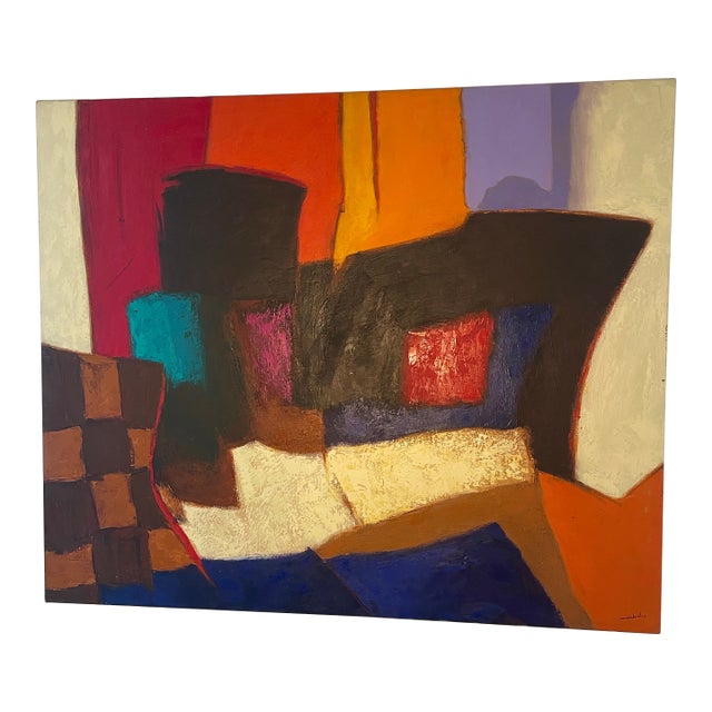 “Serie Abstracto, 2001”, Oil on Canvas, Carlos Cadavid (B. 1946) (Signed) For Sale