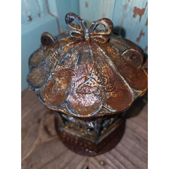 Antique Japanese Cast Iron Tea Garden Lantern. For Sale - Image 10 of 12
