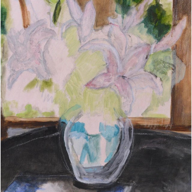 American Lily's and Glass Vase by Patricia Gillfillan For Sale - Image 3 of 4