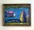 1980s Colette Calilhanna "Purple Village" Expressionist Acrylic Framed Painting For Sale In Washington DC - Image 6 of 11