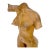 Very Fine Carved Oiled Mango Wood Sculpture of a Nude Female Bust MINT For Sale