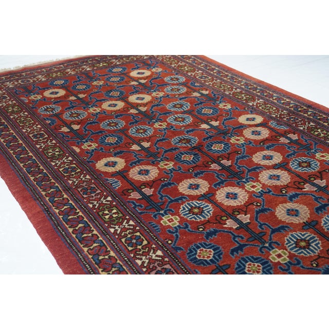 1940s Vintage Khotan Samarghand Rug 4'4'' X 7'4'' For Sale - Image 10 of 12