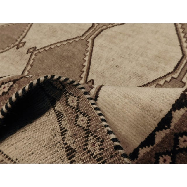 Vintage Handmade Persian Gabbeh Rug in Neutral Tones. 4'x 7'8" For Sale - Image 11 of 12