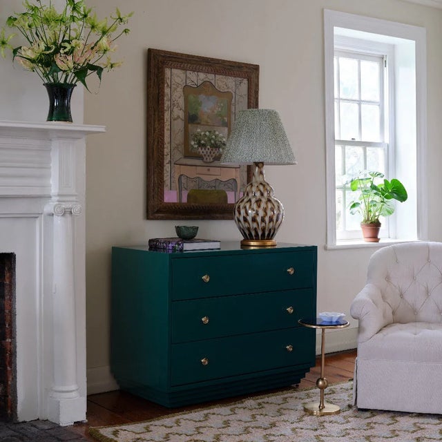 Bunny Williams Home Green Putnam Lampshade, Medium For Sale - Image 10 of 10