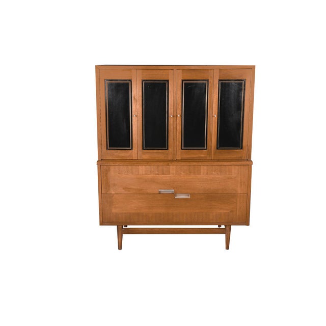 Mid Century American of Martinsville Highboy Dresser For Sale - Image 13 of 13