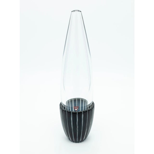 Glass Vase by Matz Borgström for Orrefors Gallery, Sweden, 1988 For Sale - Image 6 of 6