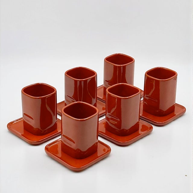 Ceramic Coffee and Tea Service by Makio Hasuike for Franco Pozzi 1967, Set of 15 For Sale - Image 8 of 15