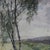A vintage landscape watercolor on board painting of hillside scene, signed Fred Hines, 20th century