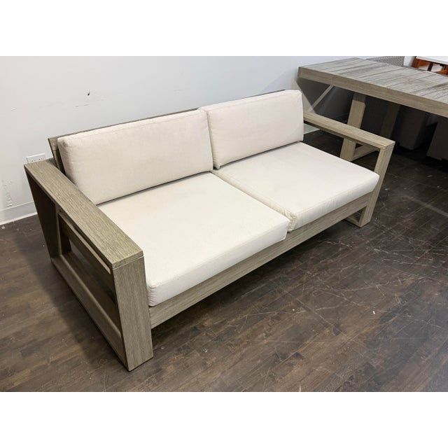 Textile West Elm Portside Outdoor Sofa For Sale - Image 7 of 12