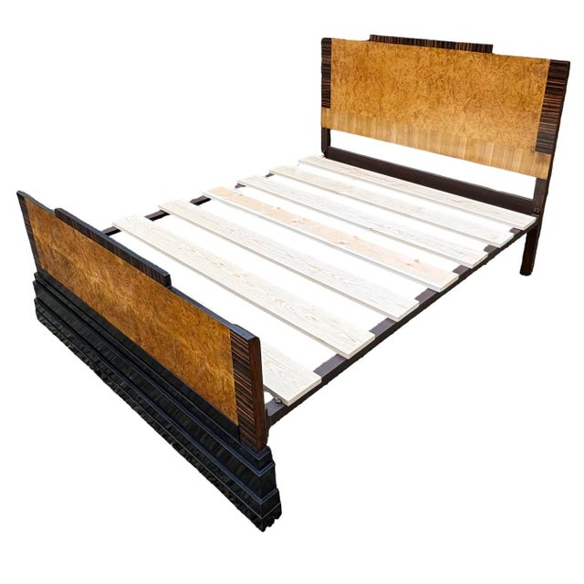 Art Deco Queen Size Bed, 1930s For Sale - Image 3 of 10