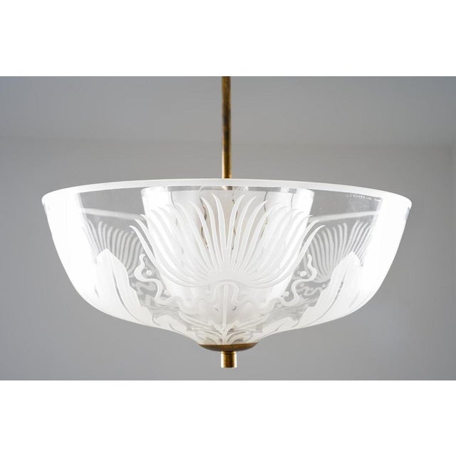Vintage Hanging Light by Bo Notini for Glössner, Sweden, 1940s For Sale - Image 3 of 13