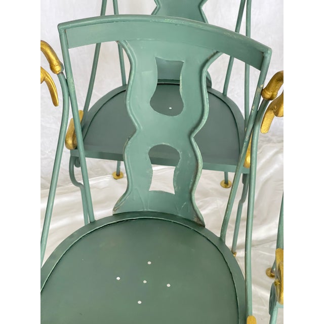 Rare Maison Jansen Gondole Chairs & Table Set, Early 20Th. C For Sale - Image 13 of 18