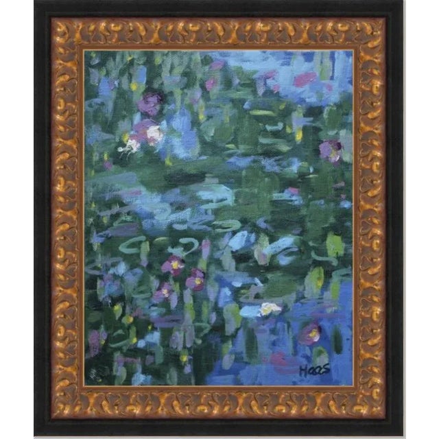 "Three White Lilies" Contemporary Impressionist Style Oil Painting For Sale In Reno/Lake Tahoe - Image 6 of 10