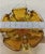 Decorative Bowl from Bohemia, Czechia, Eastern Europe 1970s Yellow Mint Rare 8"x8"x3"