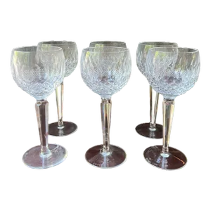 Vintage Waterford Crystal Colleen Wine Hock Glasses- Set of 6
