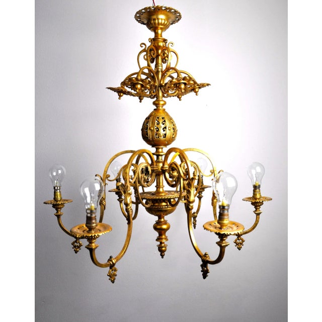Antique French Chandelier For Sale - Image 13 of 13