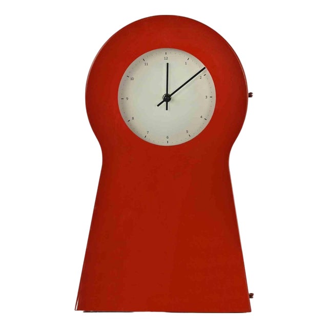 Vintage Clock in Metal and Plastic from Ikea, 1990s For Sale