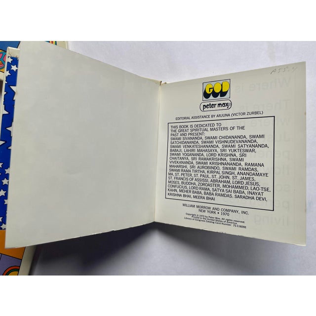 1970 Peter Max First Edition Books ~ Peace ~ Love ~ Thought ~ God - Set of Four For Sale - Image 15 of 18