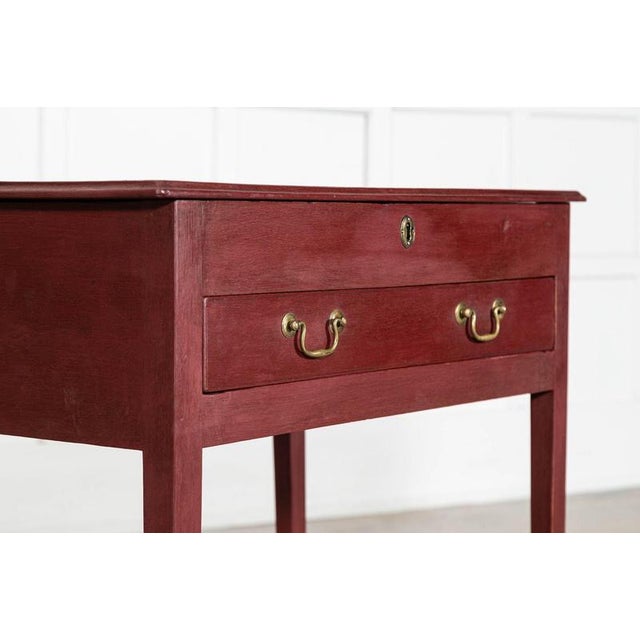 Georgian English Painted Oak Side Table, 1800 For Sale - Image 14 of 14