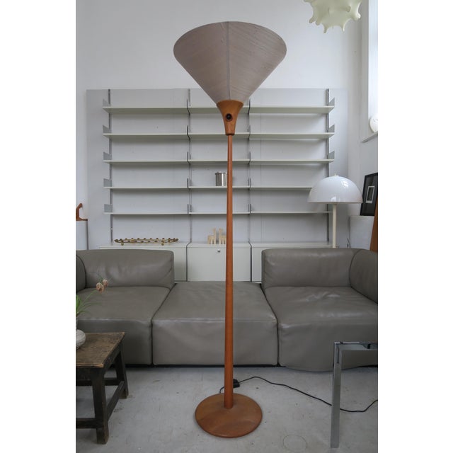 Rare floor lamp from the Danish company Dyrlund made of solid teak. This piece has an attribution mark, I am sure that it...