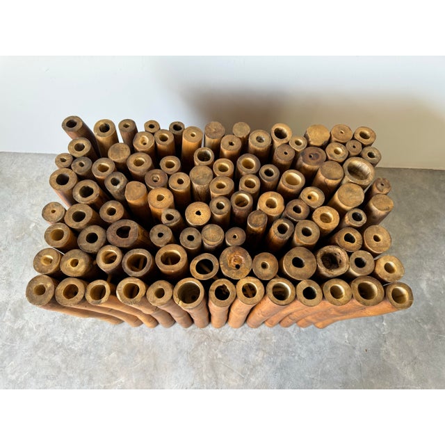 Vintage Antonio “Budji” Layug - Style Sculptural Cluster Bamboo & Glass ...