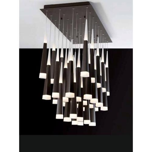 Gold Meteoriti Di Metallo Light in Aluminum and Acrylic by Jago For Sale - Image 9 of 10