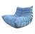 Togo Lounge Chair in Light Blue Corduroy by Michel Ducaroy for Ligne Roset For Sale - Image 10 of 10
