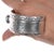 Silver 6 3/8" Charlie John Navajo sterling and turquoise cuff bracelet. For Sale - Image 8 of 11