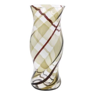 Fulvio Bianconi Italian Venini Art Glass Vase Italy 1950 For Sale